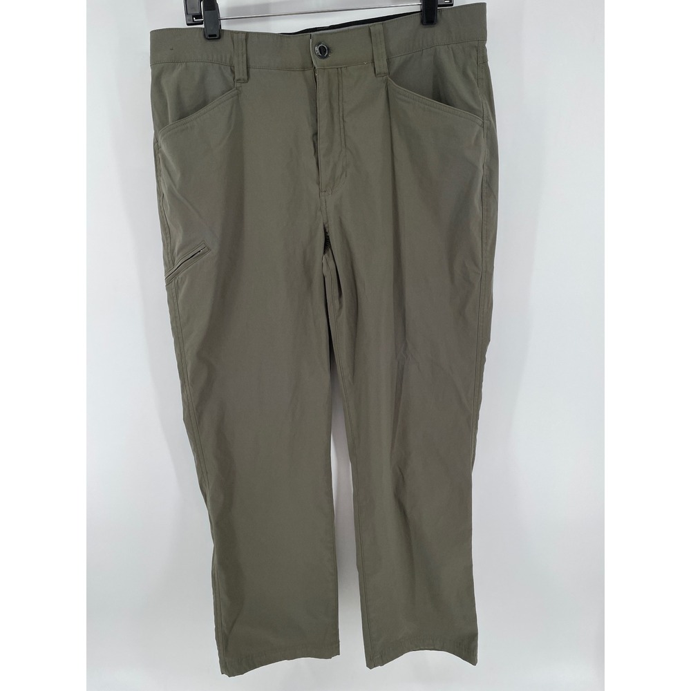 Orvis Tech Pants Mens 36X30 *36x28* Green Outdoor Hiking Water Repellent Stretch